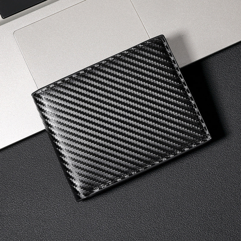 Men's Three-fold Carbon Fiber Wallet by Lakd London - LAKD London