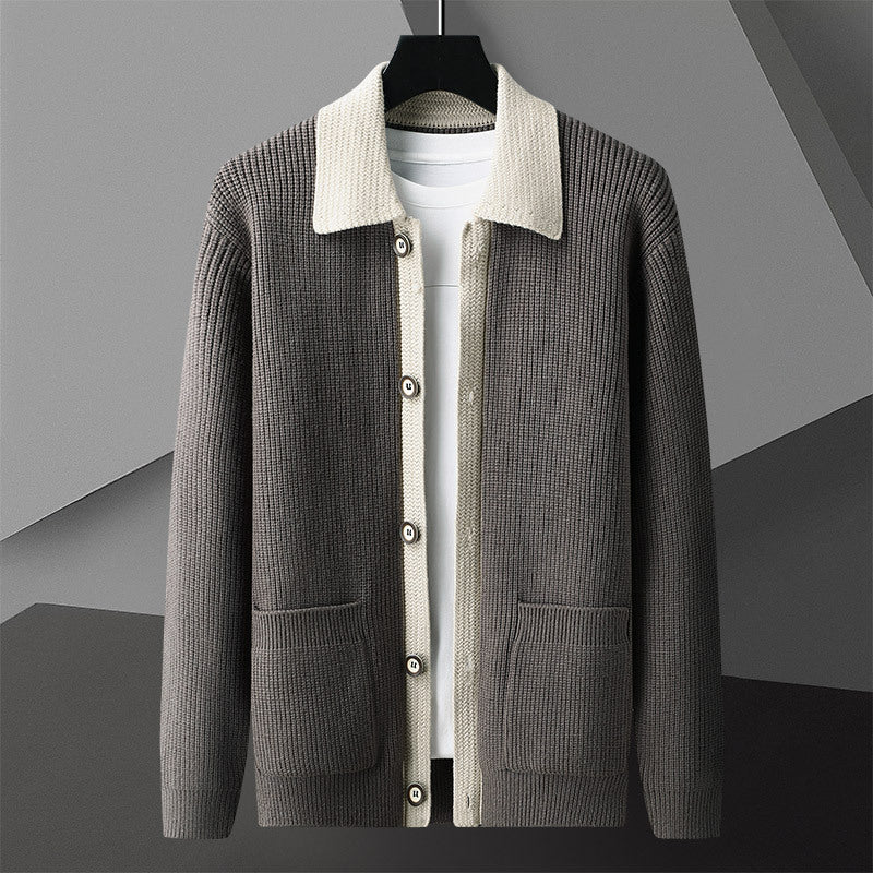 Pull tissé intemporel confort classique style classique chic pour homme