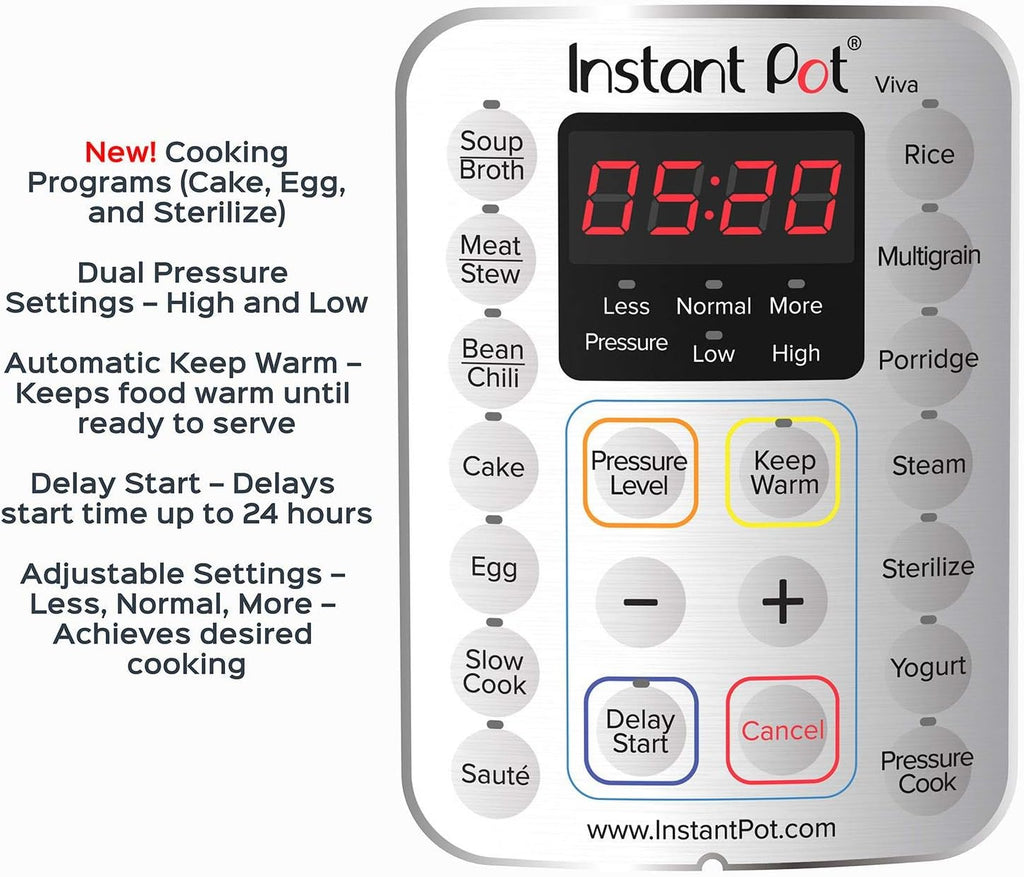2026 2025 Instant Pot Duo Plus 9-en-1 Multicuiseur, Autocuiseur, Slow Cooker, Cuiseur de Riz, Vapeur, Sauté, Yaourtière, Maintien au Chaud et Stérilisateur, Application Incluse avec Plus de 800 Recettes, Acier Inoxydable, 6 Quarts