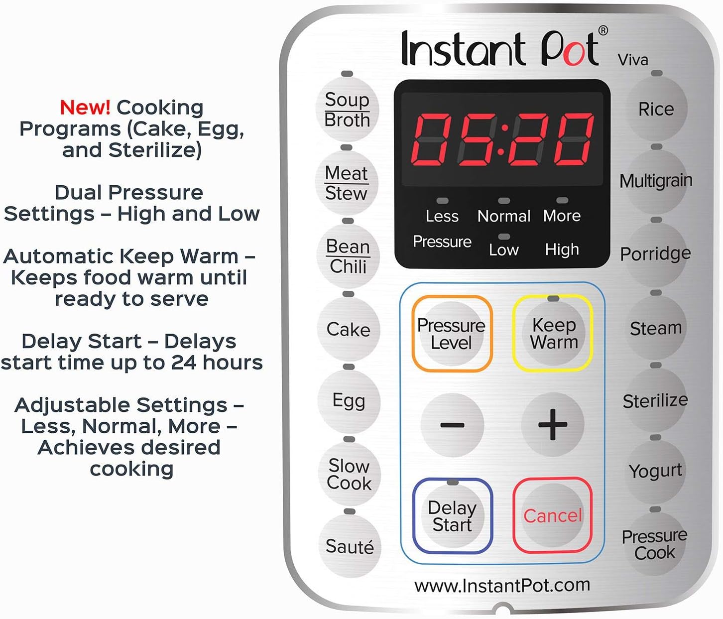 2026 2025 Instant Pot Duo Plus 9-en-1 Multicuiseur, Autocuiseur, Slow Cooker, Cuiseur de Riz, Vapeur, Sauté, Yaourtière, Maintien au Chaud et Stérilisateur, Application Incluse avec Plus de 800 Recettes, Acier Inoxydable, 6 Quarts