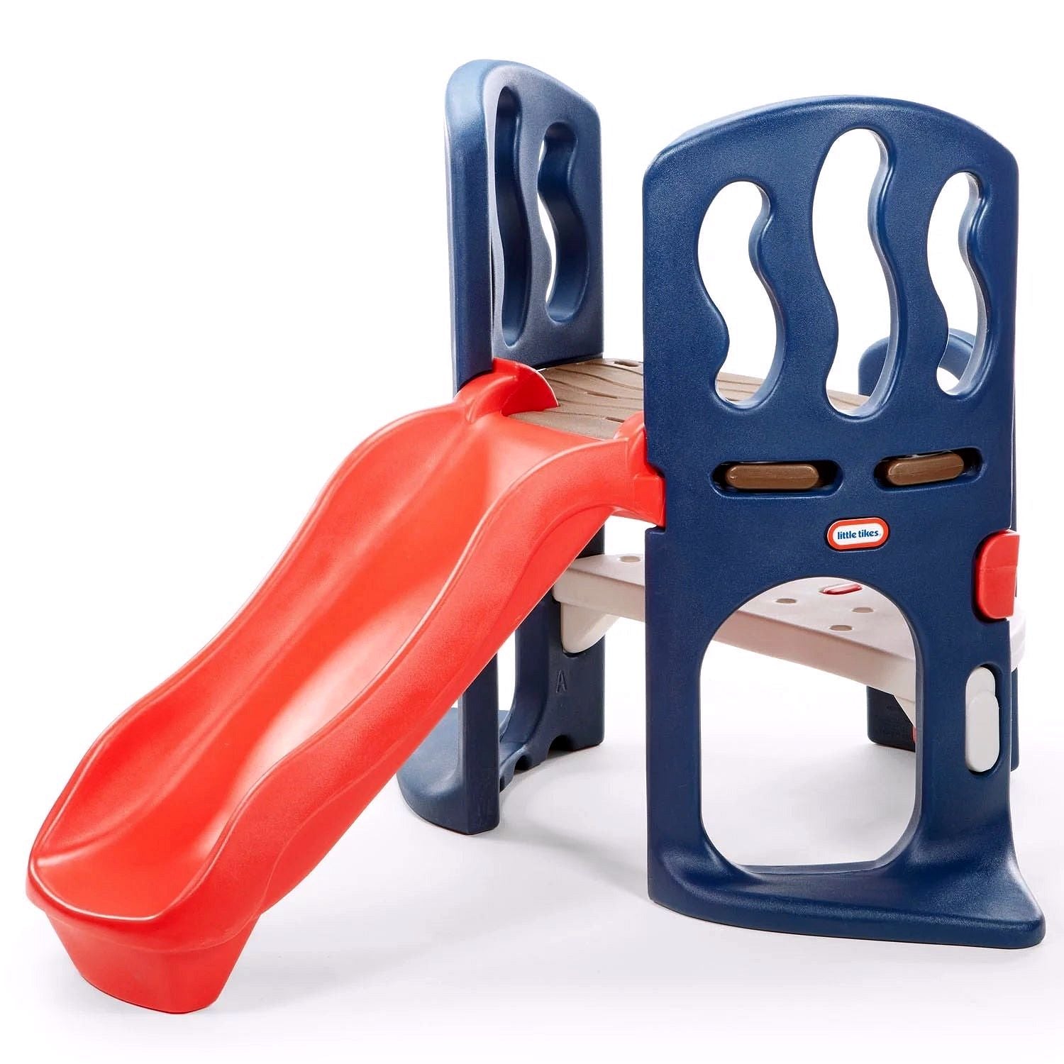 2026 Little Tikes Hide & Slide – Jouet d’escalade et toboggan – Bleu & Rouge, pour enfants de 2 à 6 ans