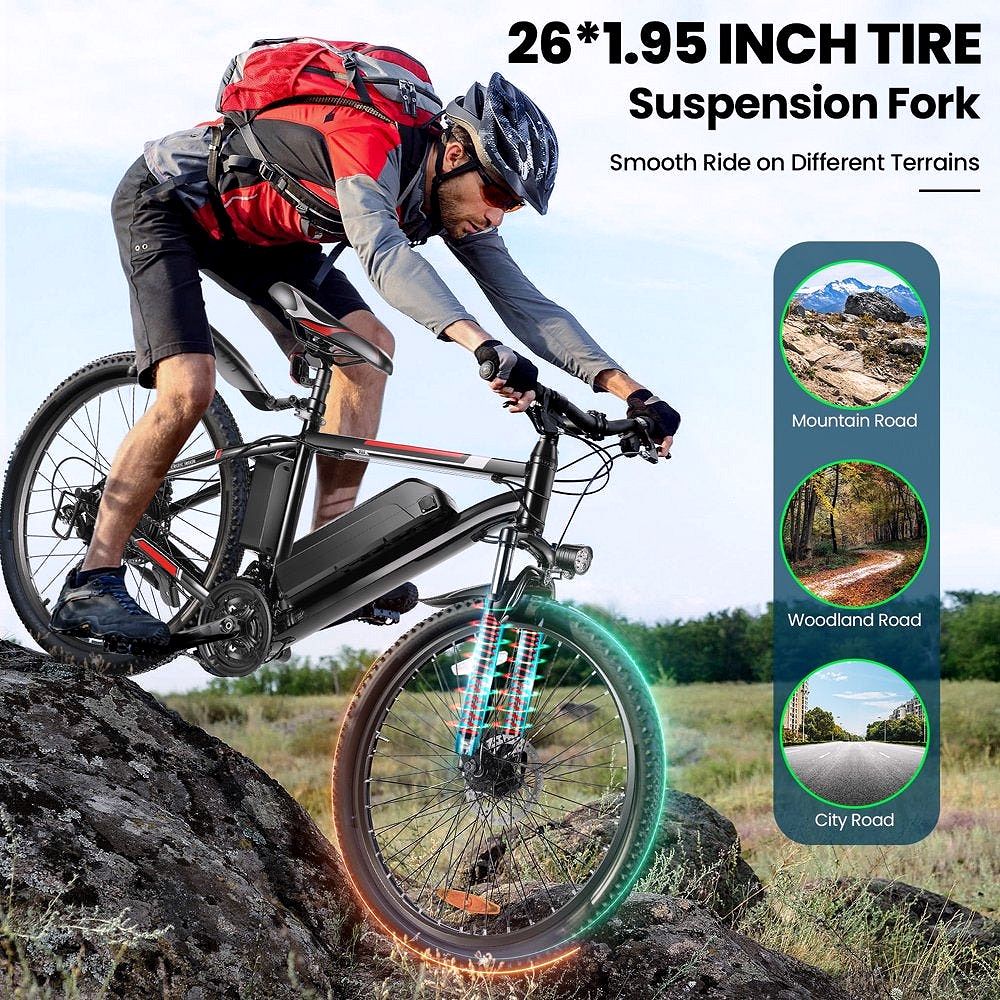 2026 Vélo Électrique 500W 26" pour Adultes avec Contrôle de Vitesse – Gocio