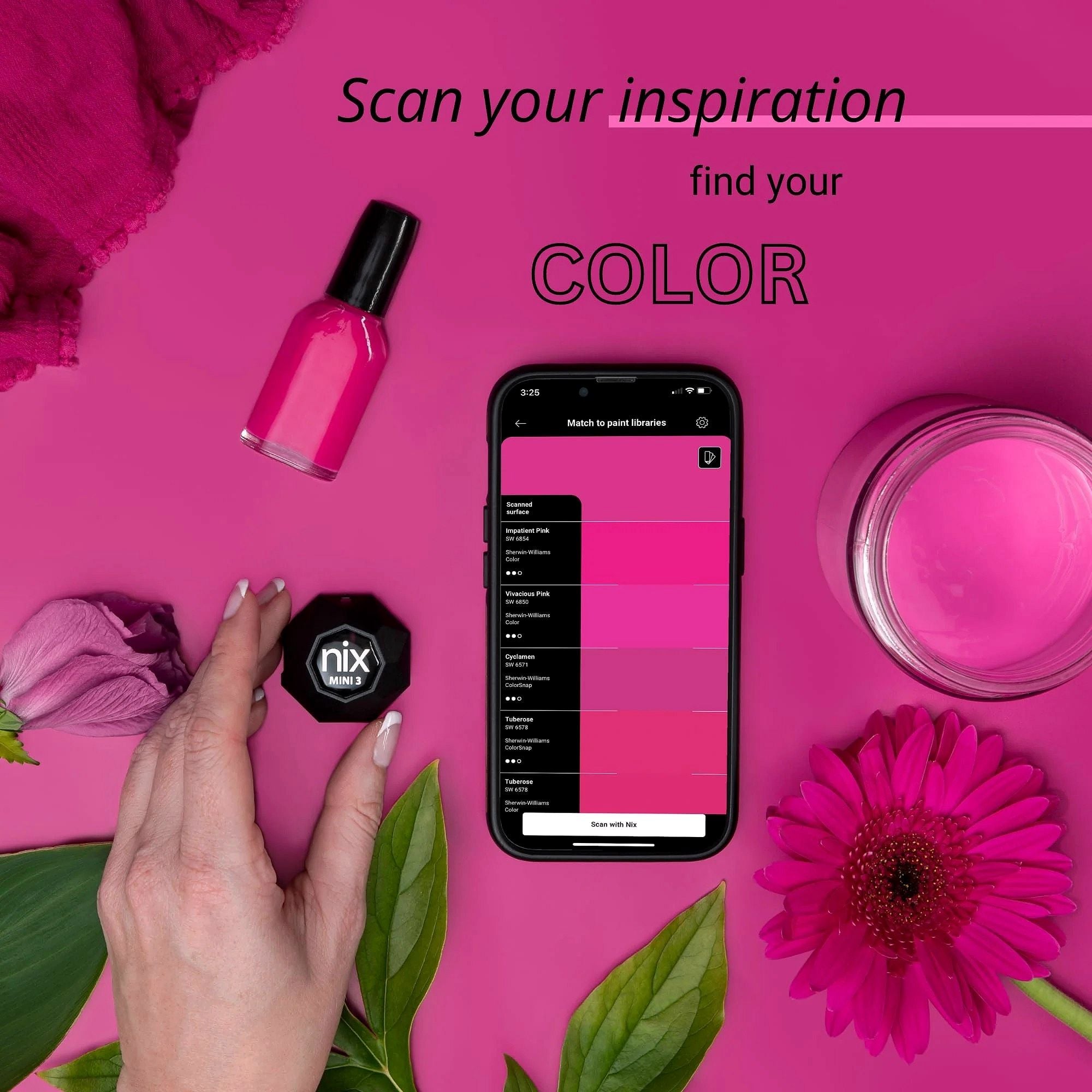 2026 Nix Mini 3 Colorimeter à capteur de couleur – Appareil portable de mesure de correspondance des couleurs
