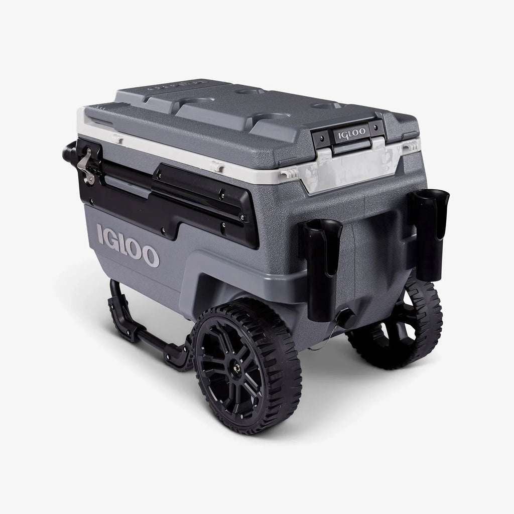2026 2025 Glacière Trailmate® Journey 70 Qt – Grand Modèle Tout-Terrain avec Roues Lisses, Poignée Télescopique et Isolation THERMECOOL™