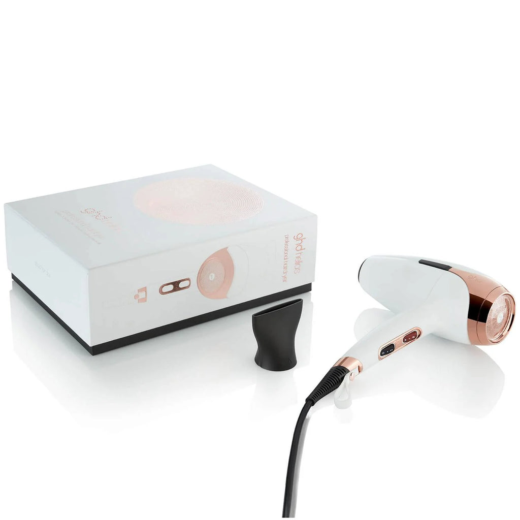 2026 2025 Sèche-Cheveux ghd Helios Blanc – Haute Performance, Brillance 30% en Plus et Coiffage Rapide