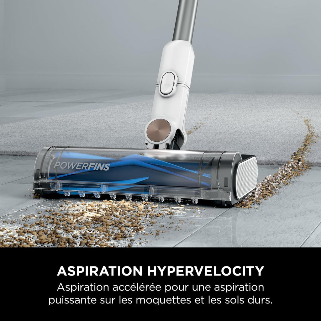 2026 Shark Detect Clean & Empty IW3612AMZEU, Aspirateur sans Fil, Blanc, 240 W, 2 liters
