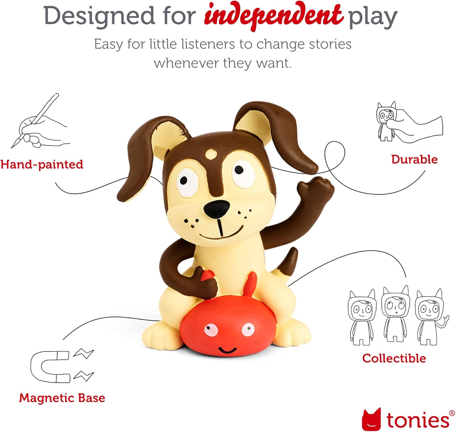 2026 2025 Toniebox Starter Set Audio avec Cendrillon, Belle, Vaiana, Raiponce et Playtime Puppy - Écoutez, Apprenez et Jouez avec une Petite Boîte Câline - Rose