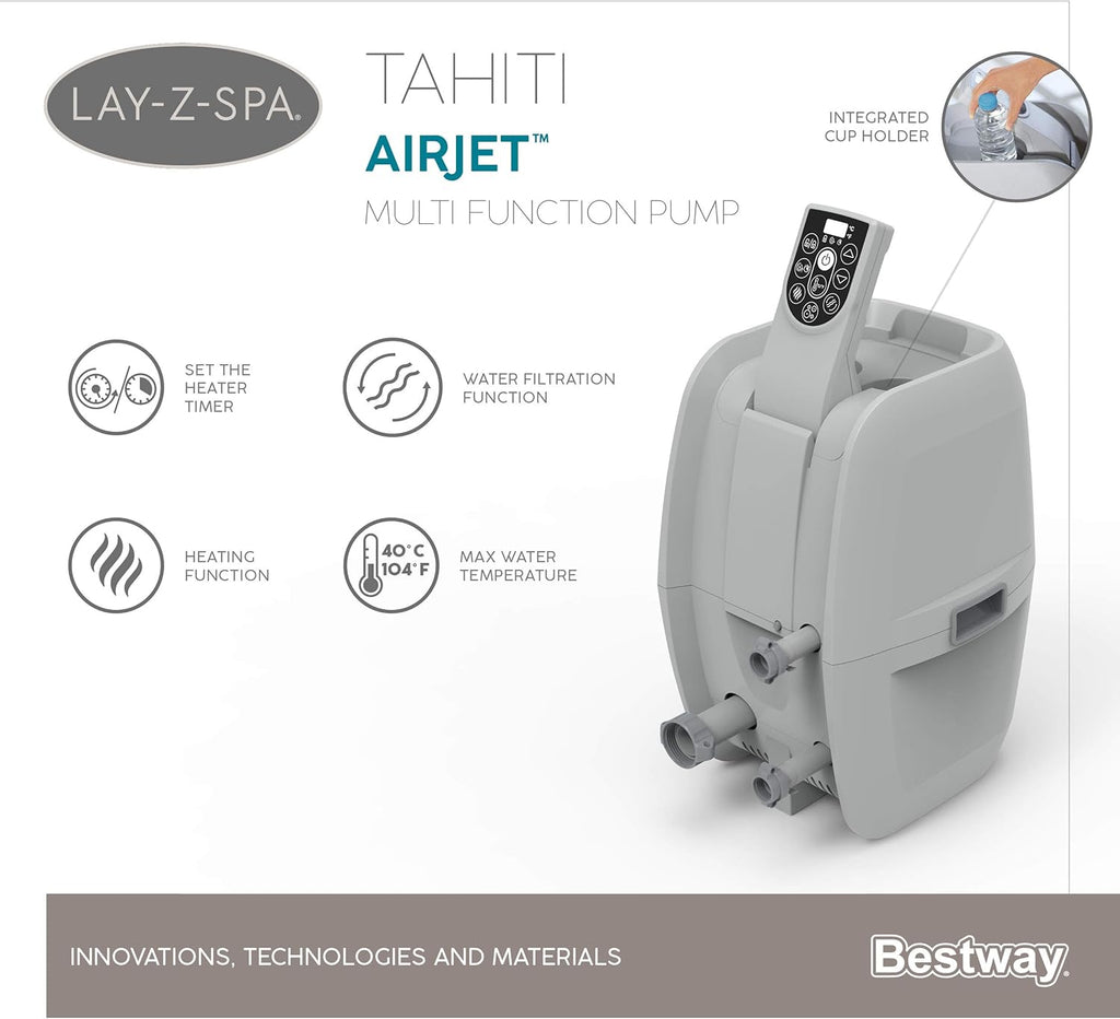 2026 Spa gonflable rond BESTWAY Lay-Z-Spa® Miami Airjet™ 2 - 4 personnes