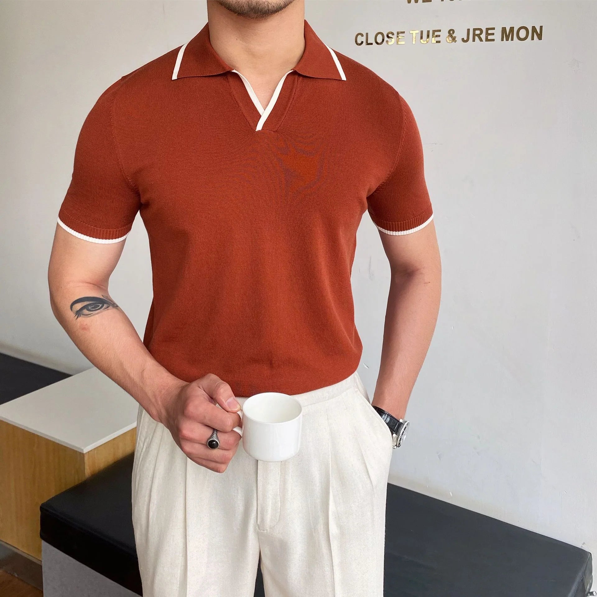 2026 Men's Casual Cotton Polo Shirt Comfortable Summer Everyday Wear Style