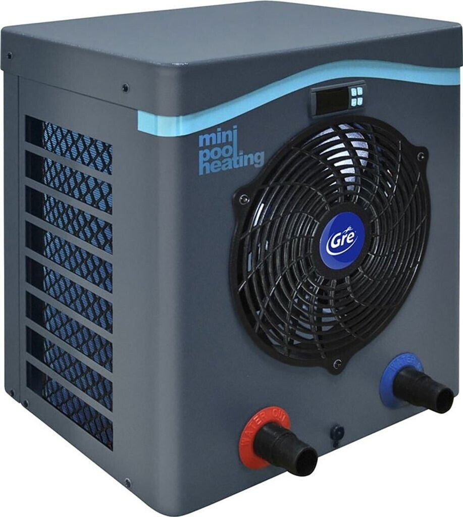 2026 Gre HPM40 HPM40-Mini Pompe à Chaleur pour Piscine Hors Sol jusqu'à 40 m3, Noir