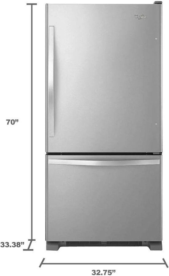 2026 Whirlpool réfrigérateur congélateur bas - WB70I952X