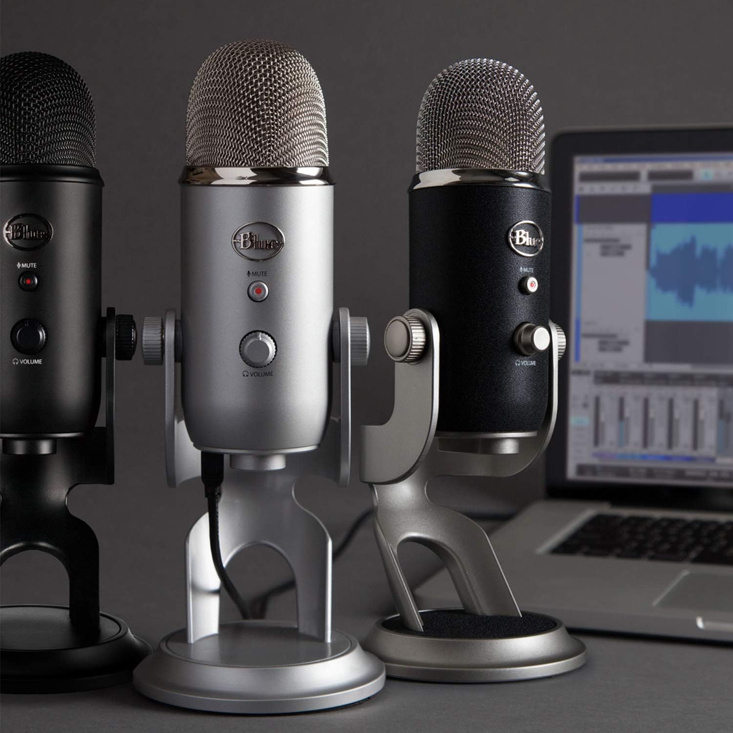 2026 2025 Logitech for Creators Microphone USB Blue Yeti (Noir)