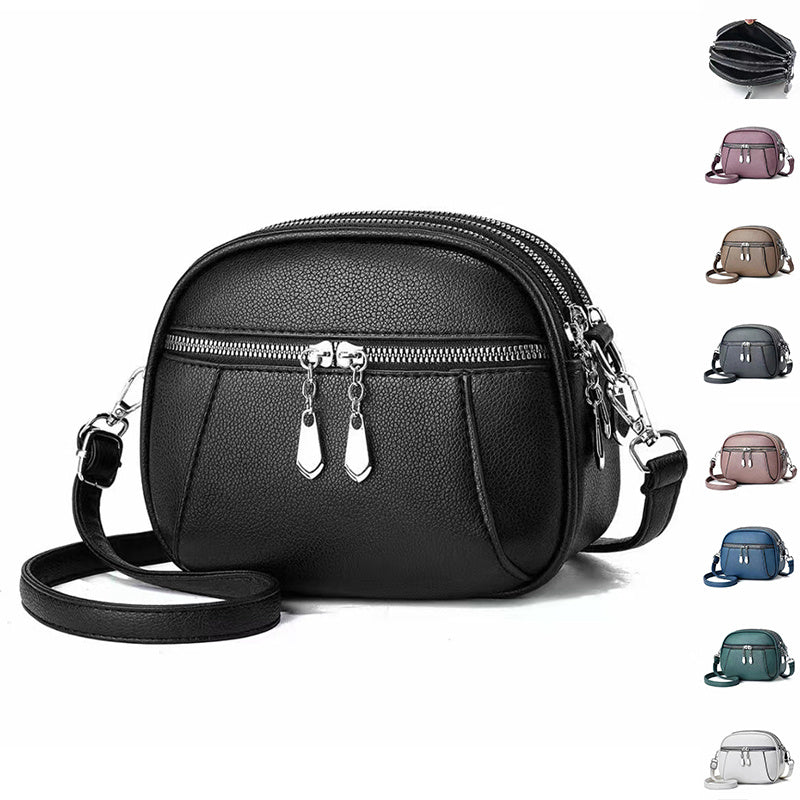 Women's Round Shoulder Multi Pocket Large Capacity Crossbody Bag - LAKD London