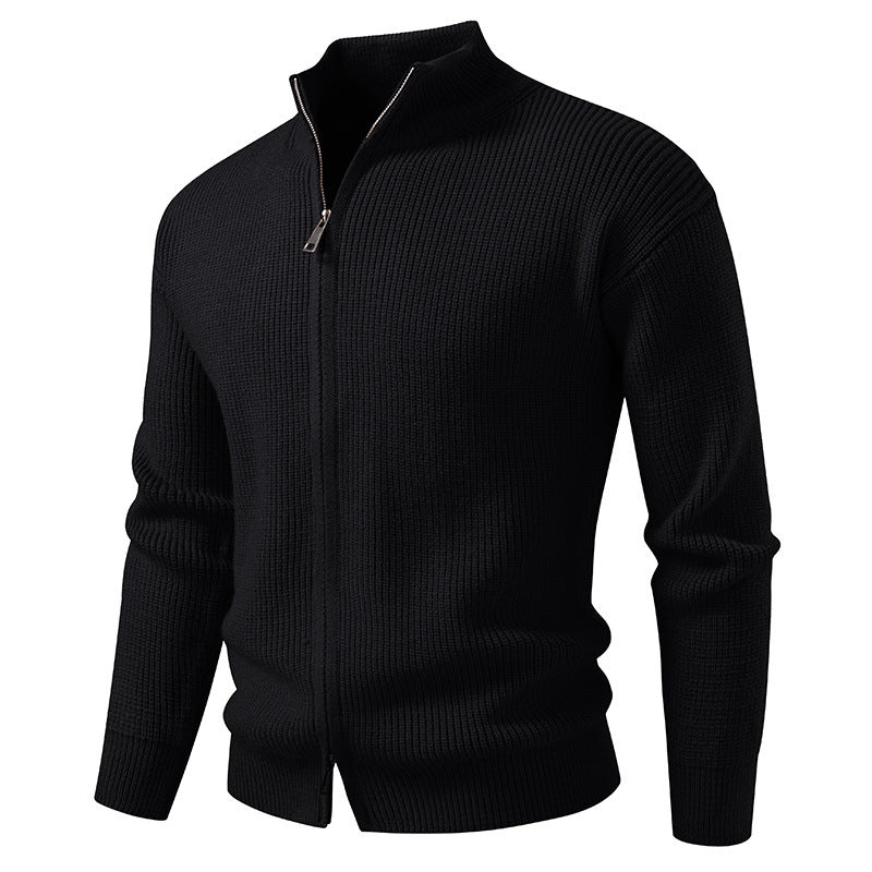 Gilet coupe ajustée en coton zip frontal fermeture pour homme