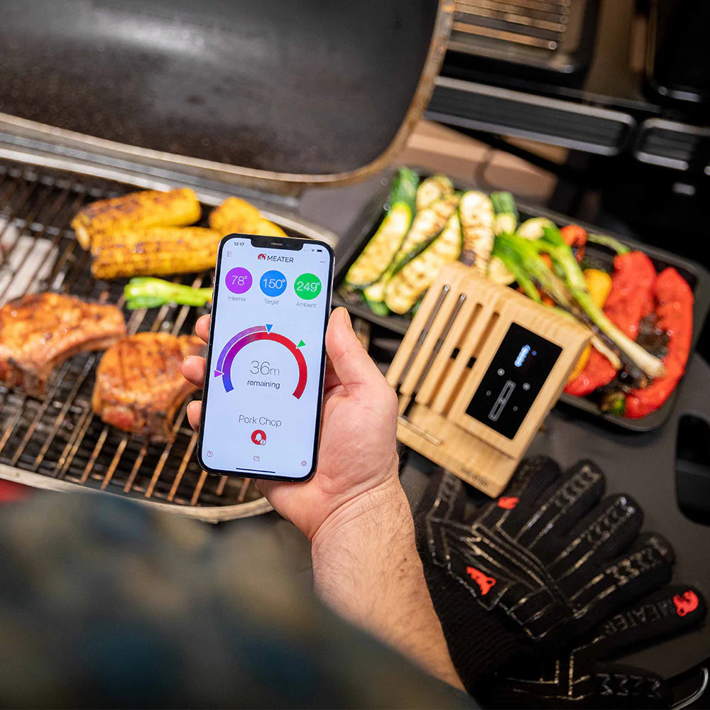 2026 2025 MEATER Block – Thermomètre à Viande Intelligent avec WiFi, Quatre Sondes et Cuisson Multi-Protéines pour un Barbecue Parfait