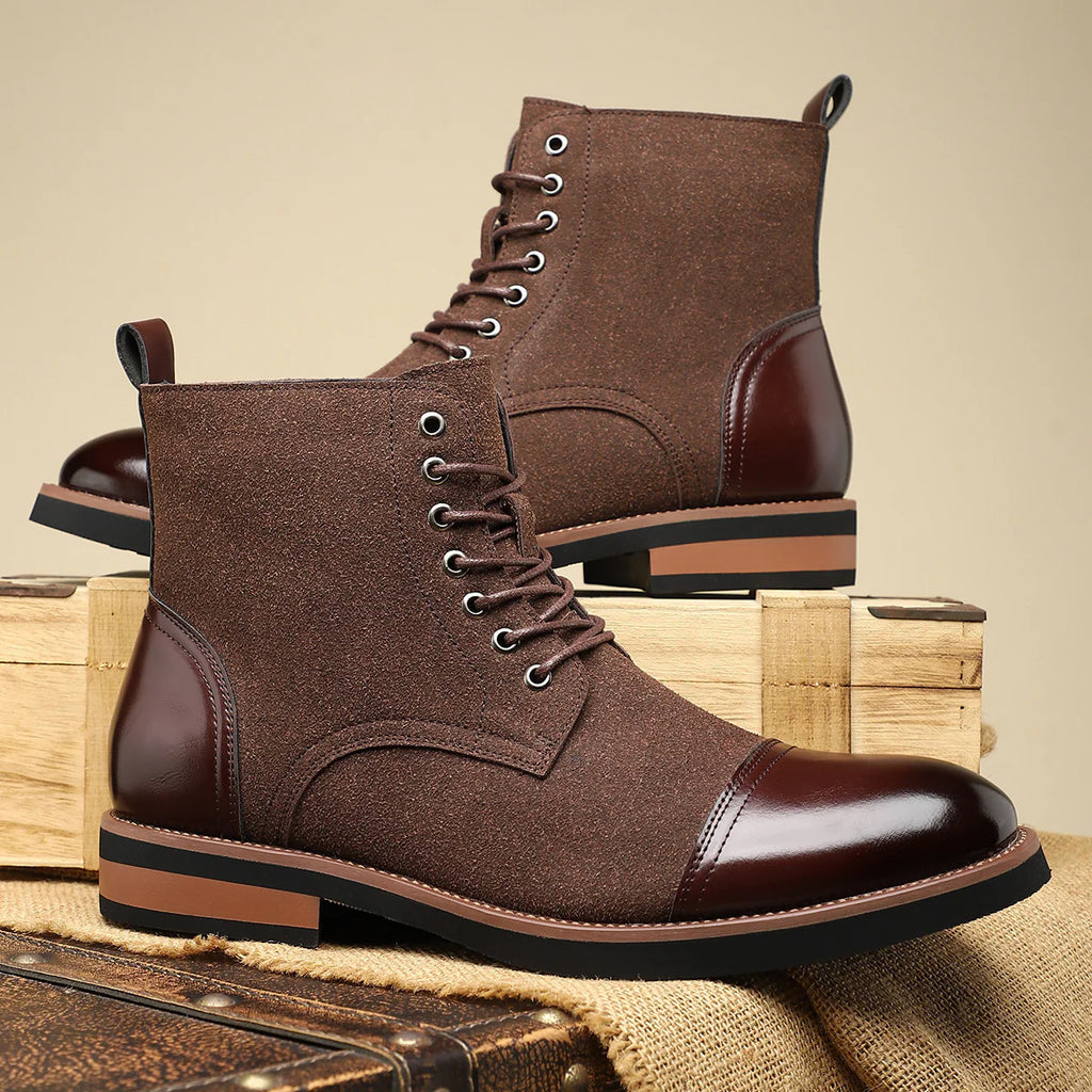 2026 Men's Casual Leather Martin Boots Trendy Stylish All Match Footwear