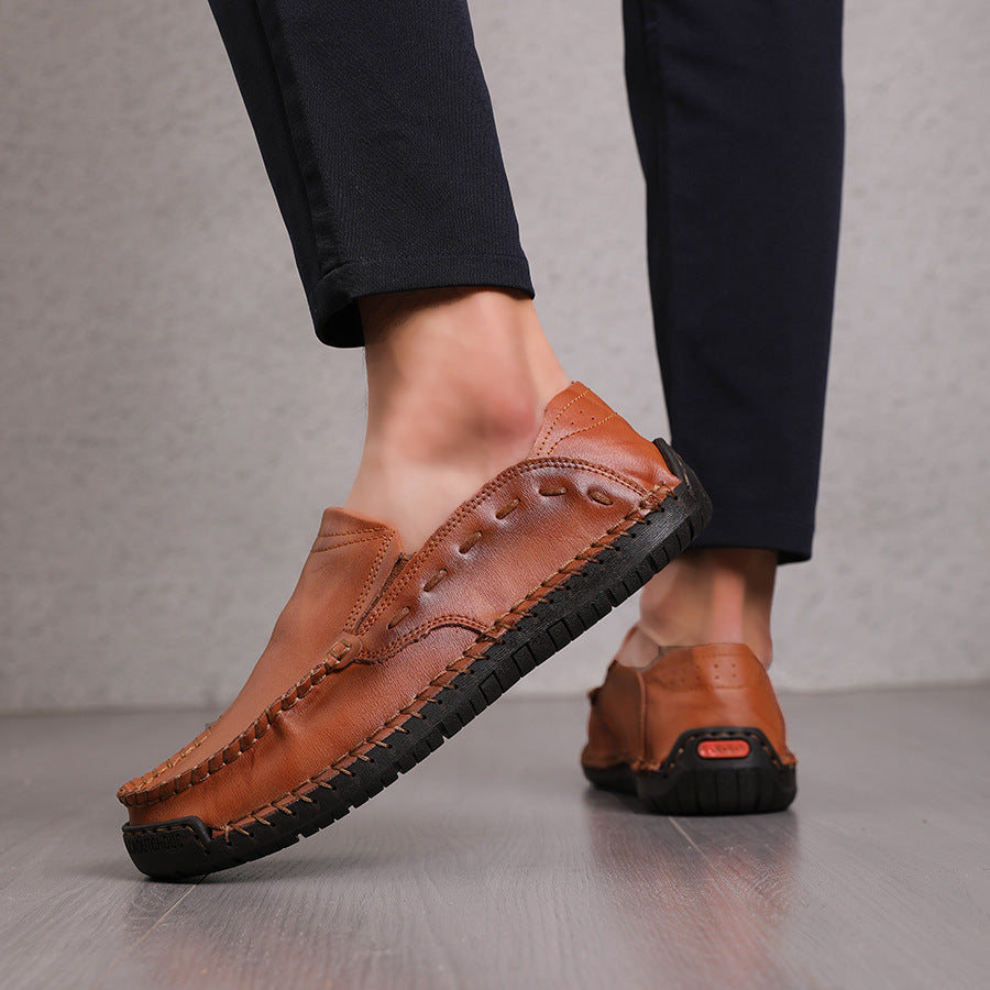 Mocassins léger en cuir confort pour homme