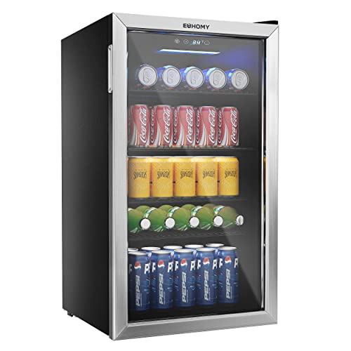 2026 Frigorifero per bevande,mini frigo da 126 lattine con porta in vetro -