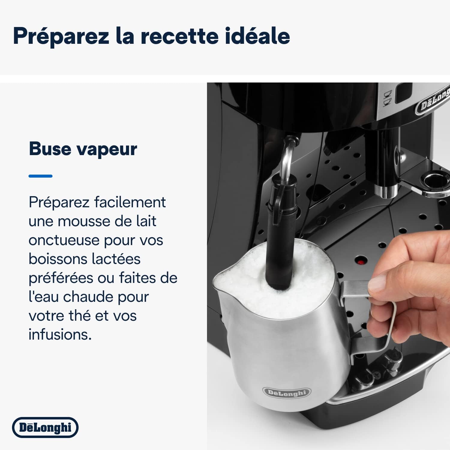 2026 Magnifica S Machine a Café Grain ECAM22.110.B, Machine Expresso et Cappuccino, 1.8L, Noir [Exclusif Amazon]