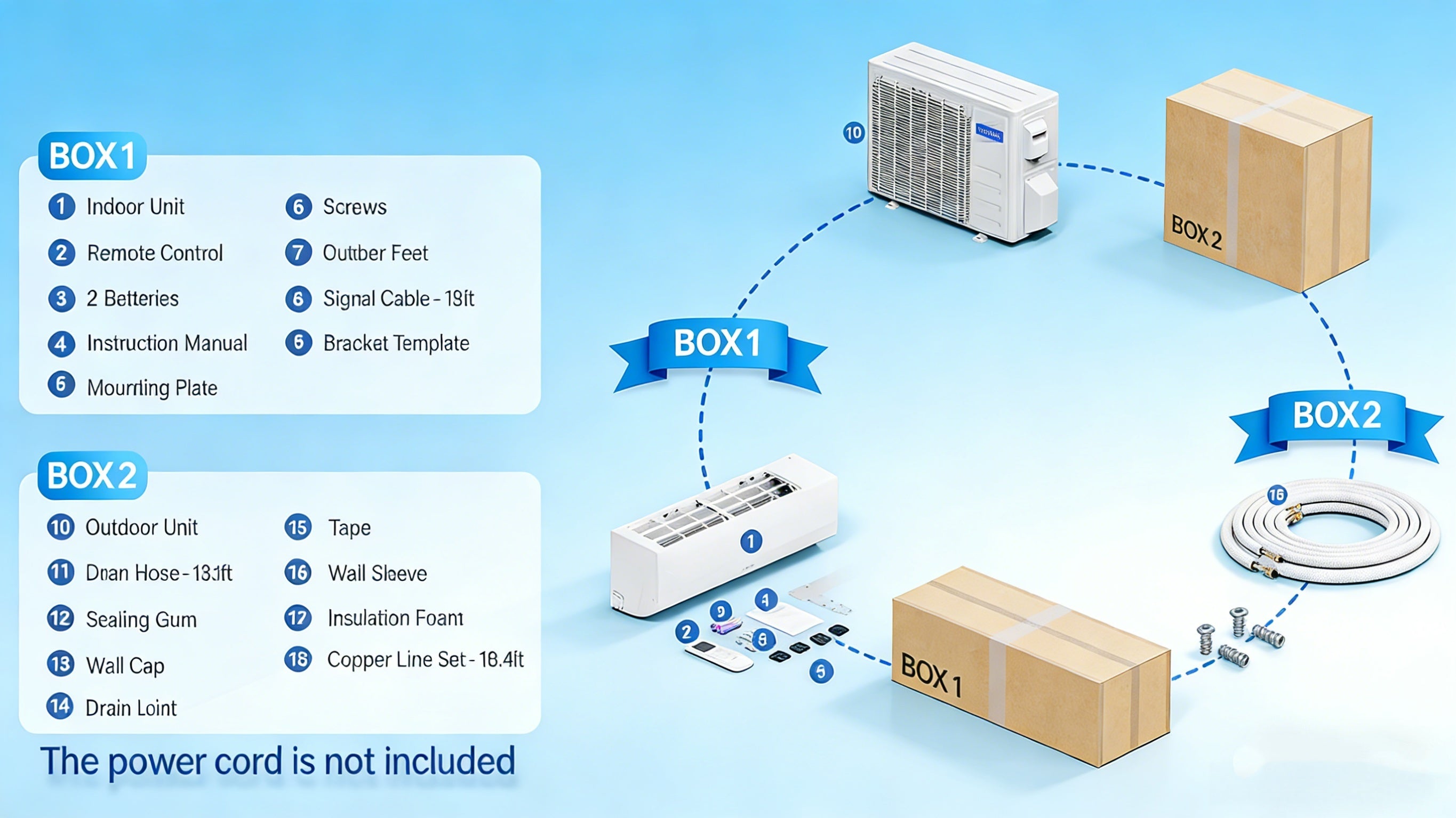 2026 12,000 BTU 21 SEER2 115V Mini Split Air Conditioner with Heat Pump Ductless Inverter & Install Kit