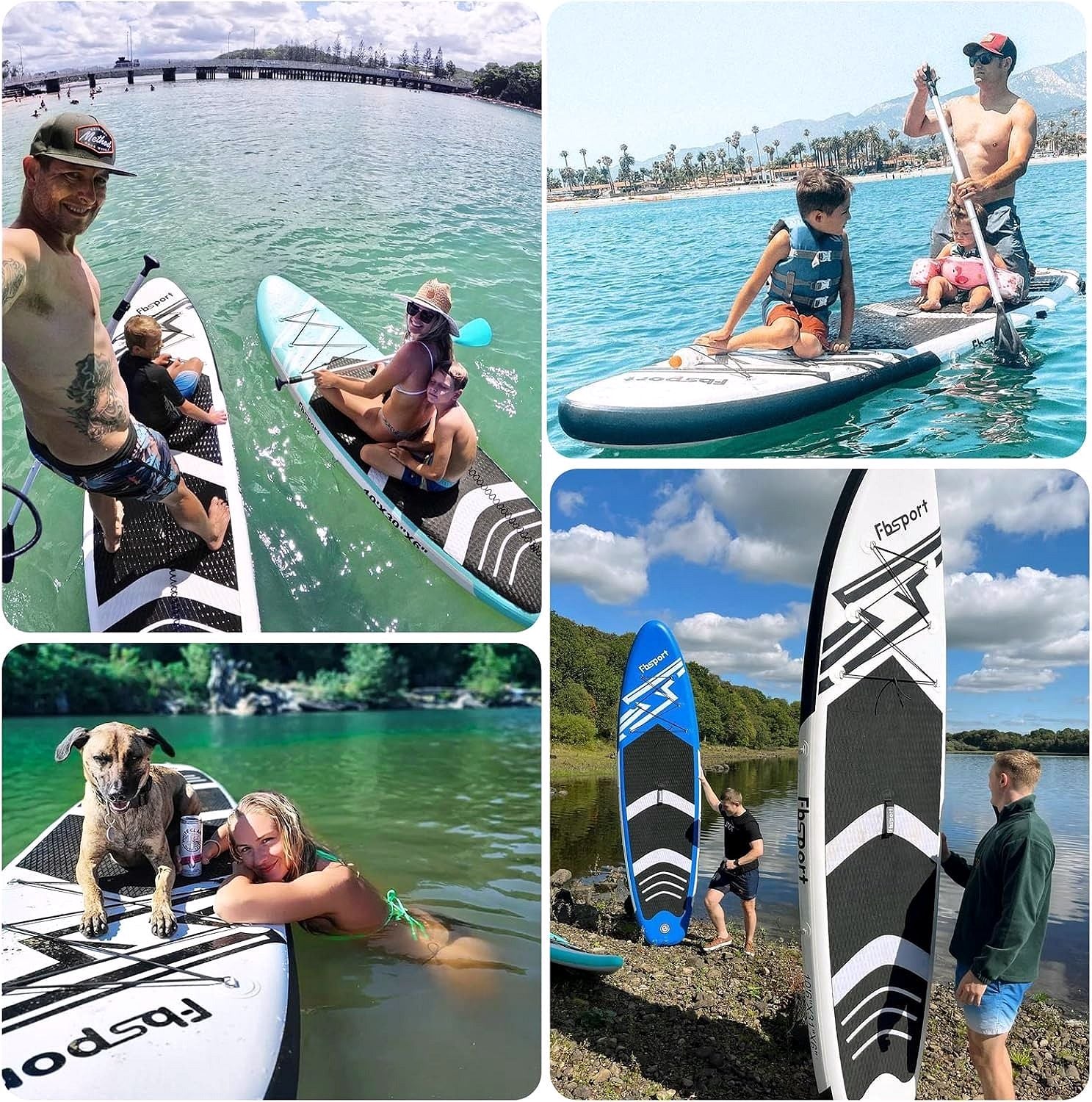 2026 Premium Stand Up Paddle Board, Yoga Board with Durable SUP Accessories & Carry Bag | Wide Stance, Surf Control, Non-Slip Deck, Leash, Paddle and Pump for Youth & Adult