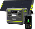 2026 F2400 Station électrique portable CA 2400W (4800W Pic),Station Silencieux Solaire 2048Wh LiFePO4,Groupe Générateur Électrique Onduleur Alimentation de Secours à Domicile Camping