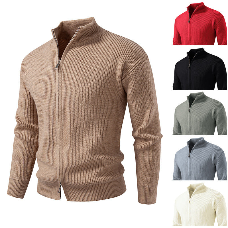 Gilet coupe ajustée en coton zip frontal fermeture pour homme