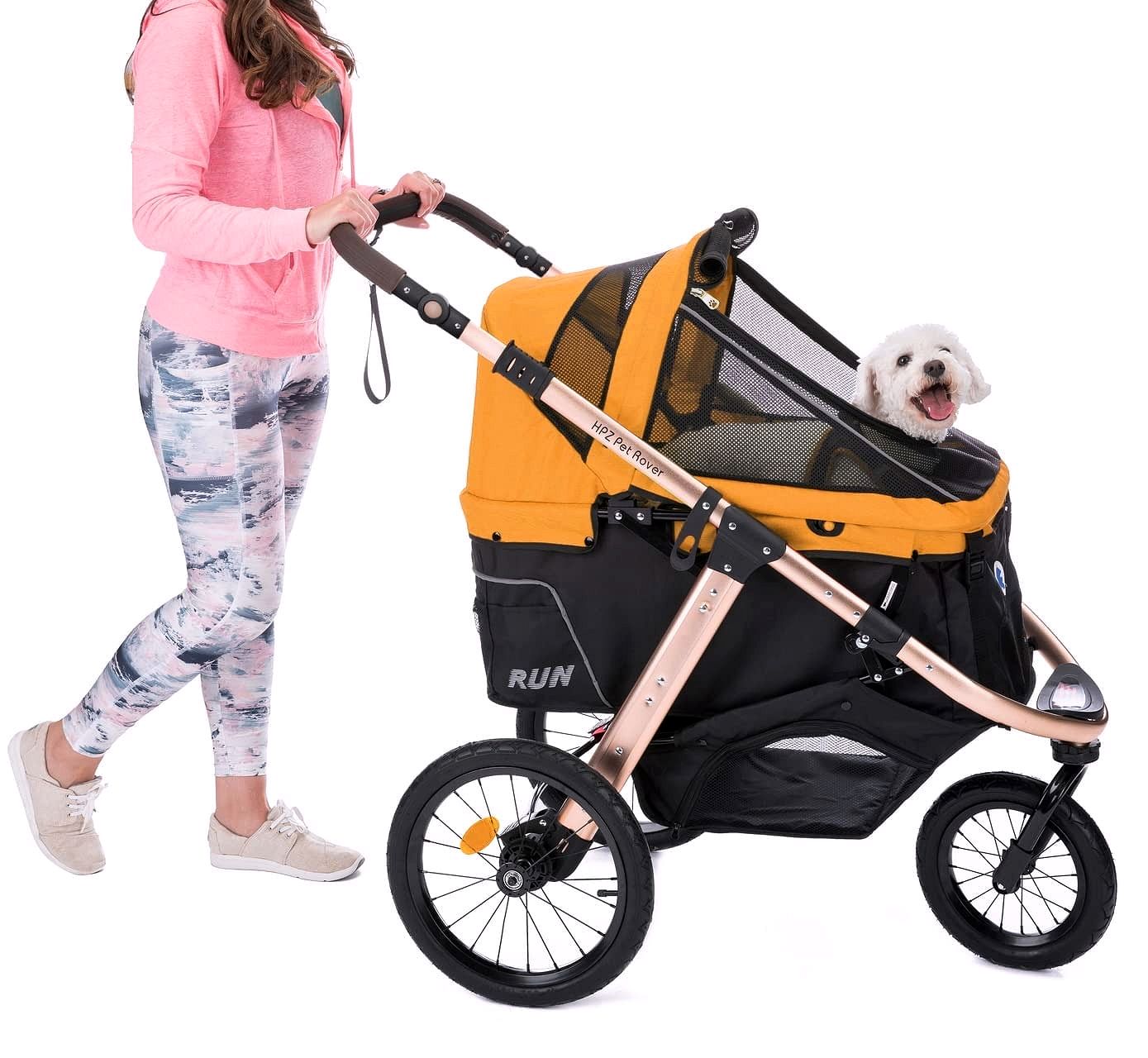 2026 Buggy de jogging sportif pour animaux avec roues en caoutchouc confort