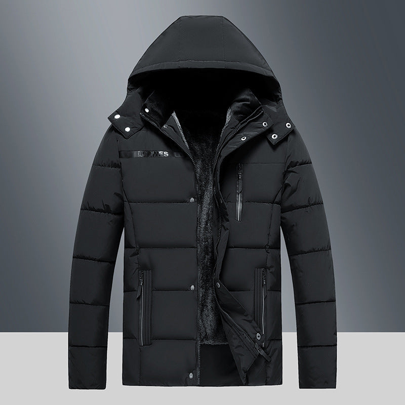 Veste doublé polaire en coton hiver chaud confort pour homme