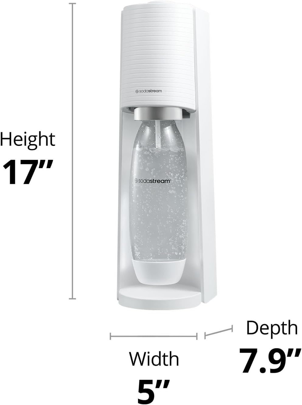 2026 2025 SodaStream Terra Machine à Eau Pétillante Bundle (Noir), avec CO2, Bouteilles Compatibles Lave-Vaisselle et Arômes Bubly Drops