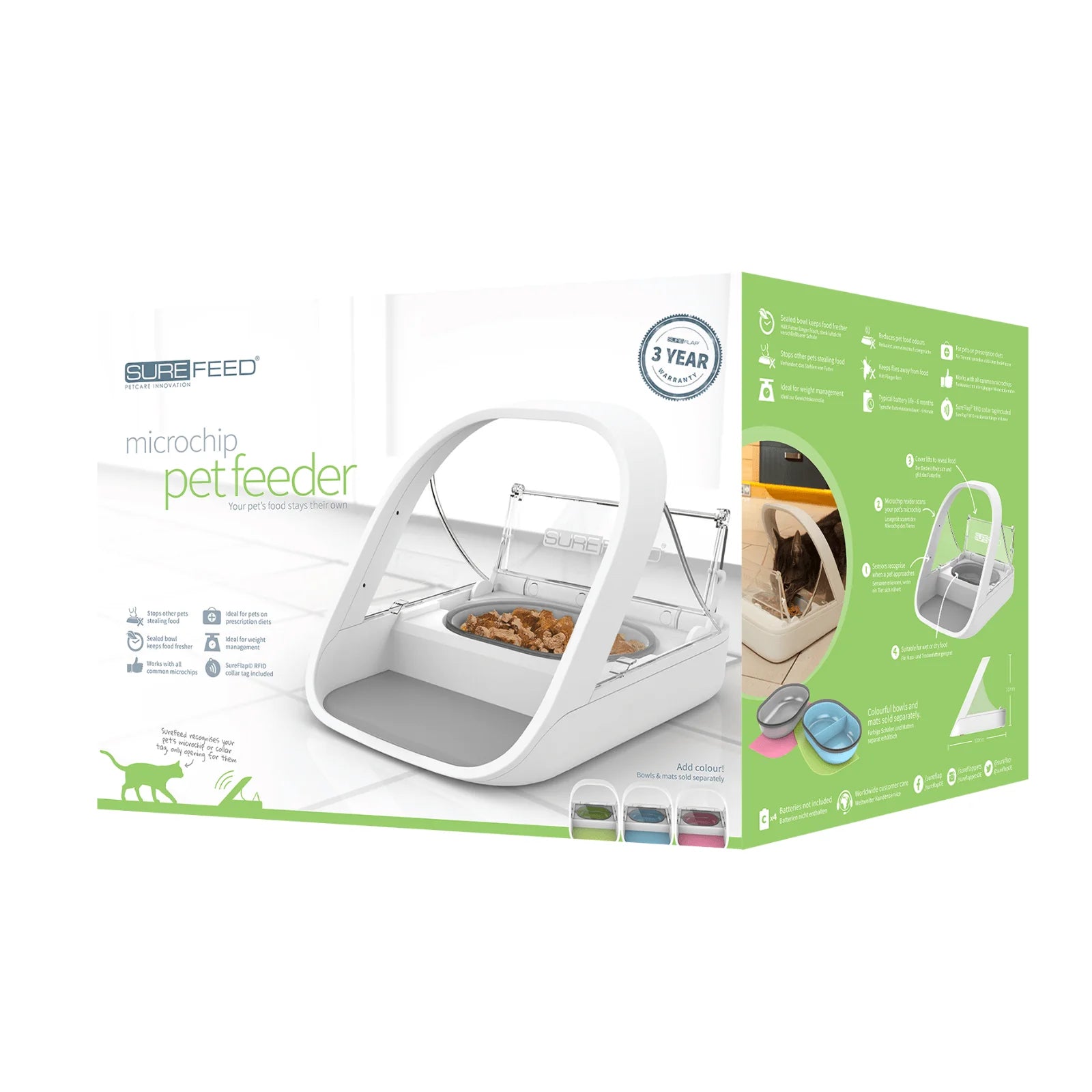 2026 2025 Surefeed Distributeur Automatique à Microchip, Gamelle Intelligente pour Chiens et Chats