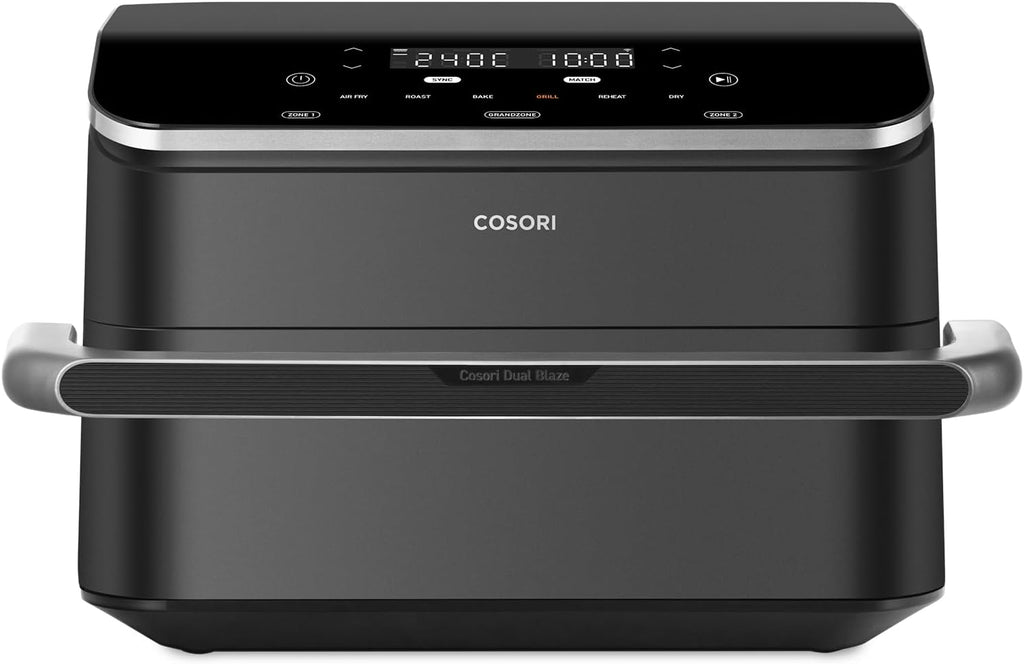 2026 COSORI Air Fryer 10L Twinfry,Dual Zone Avec S&eacute;parateur Amovible,Capacit&eacute; Flexible de 10L,Friteuse sans Huile 6-en-1,35℃-240℃,66% d'&Eacute;nergie en Moins,Livre de Recettes et Application