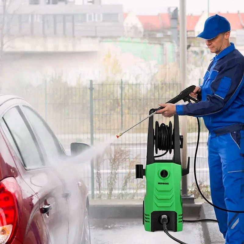 2026 Nettoyeur haute pression électrique 3500 PSI – 1800 W, 2,6 GPM, nettoyeur électrique mobile avec 4 buses
