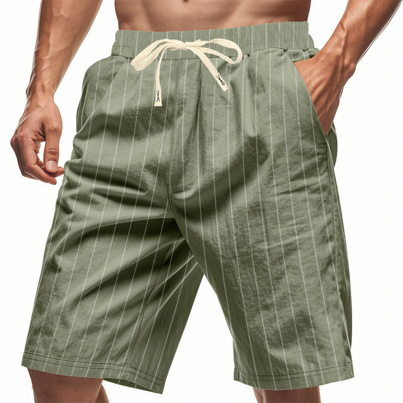 Short coupe décontractée en lin plage respirant minimaliste été pour homme