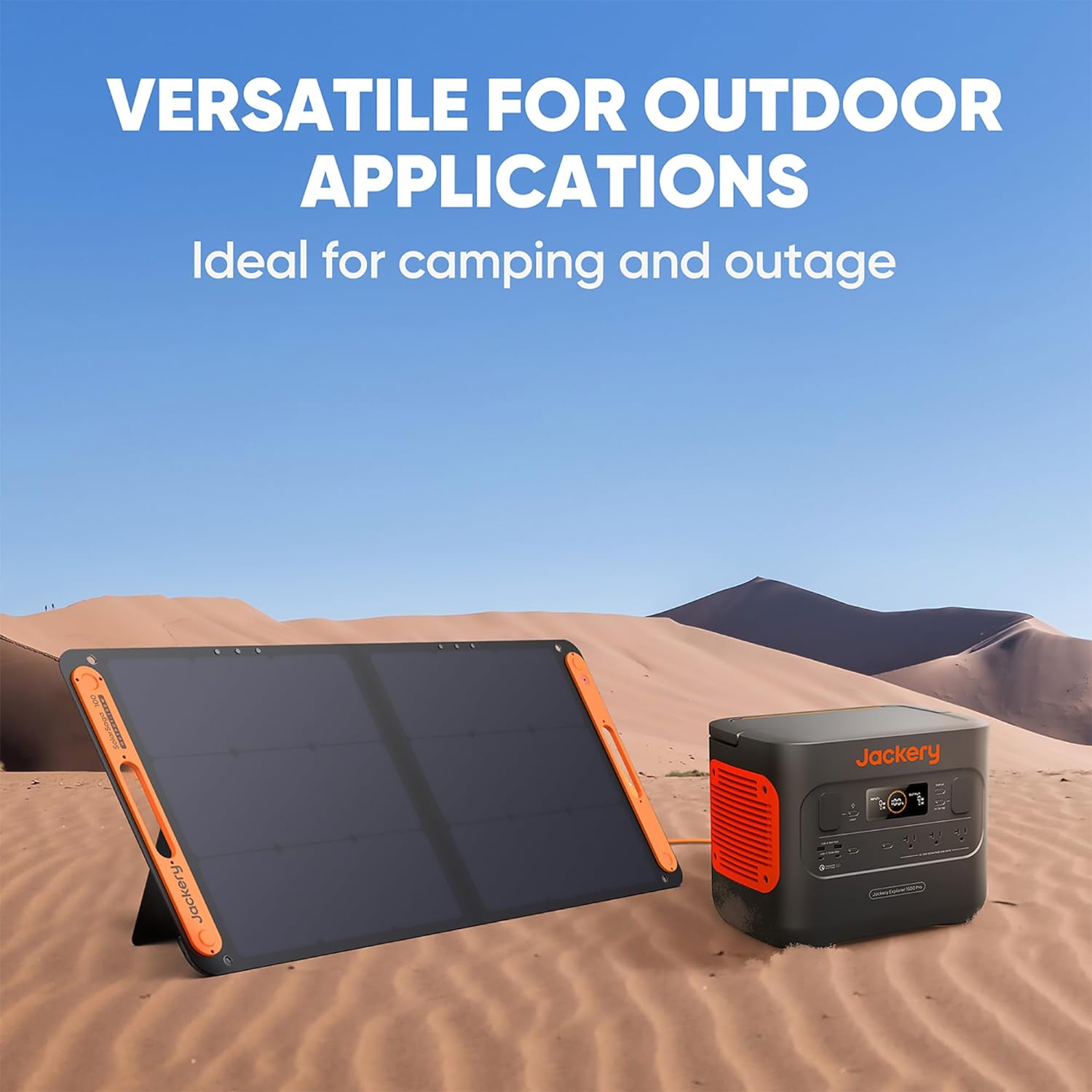 2026 Tragbares 100-W-Solarpanel für das Kraftwerk Explorer 240/300/500/1000/1500, faltbares Solarzellen-Solarladegerät mit USB-Ausgängen für Telefone, ideal für Dächer, Outdoor-Camping und Wohnmobile
