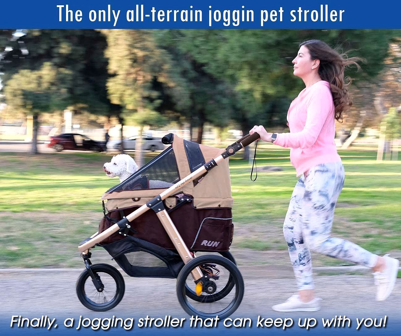 2026 Buggy de jogging sportif pour animaux avec roues en caoutchouc confort
