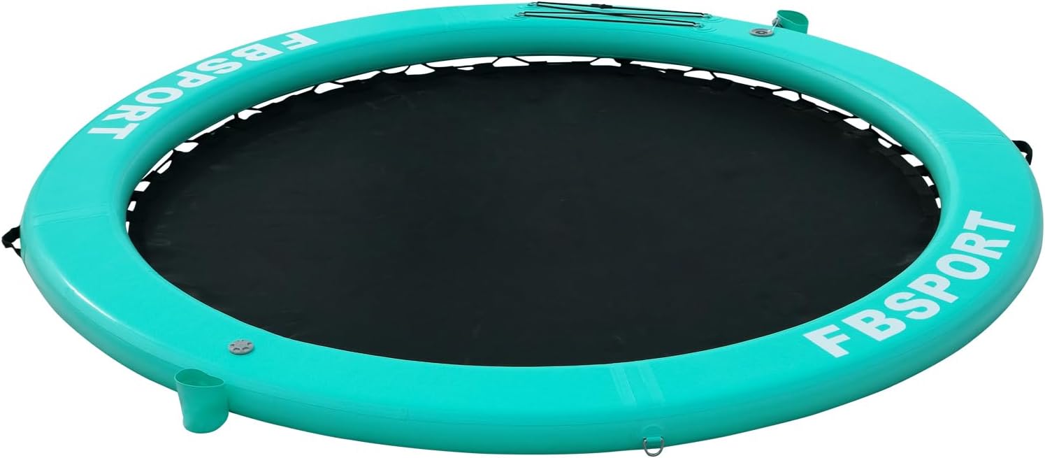 2026 Aufblasbares Dock, schwimmende Plattform, 2,44 m aufblasbares Wasserhängematten-Schwimmdeck für See mit Getränkehalter, runder Schwimmring, Schwimmfloß, Liegeinsel, Plattformpolster