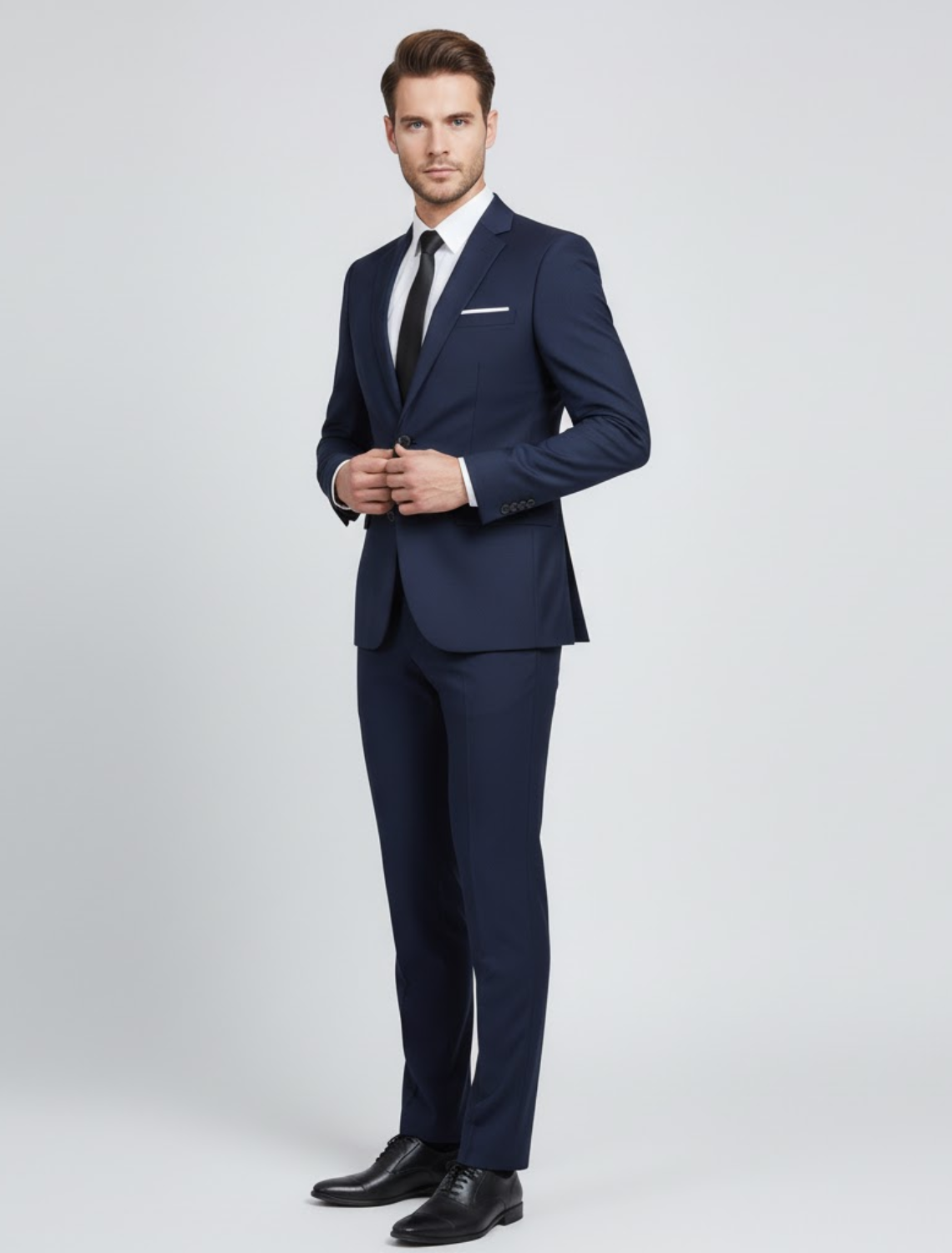 Ensemble printemps coupe ajustée deux pièces habillé pour homme