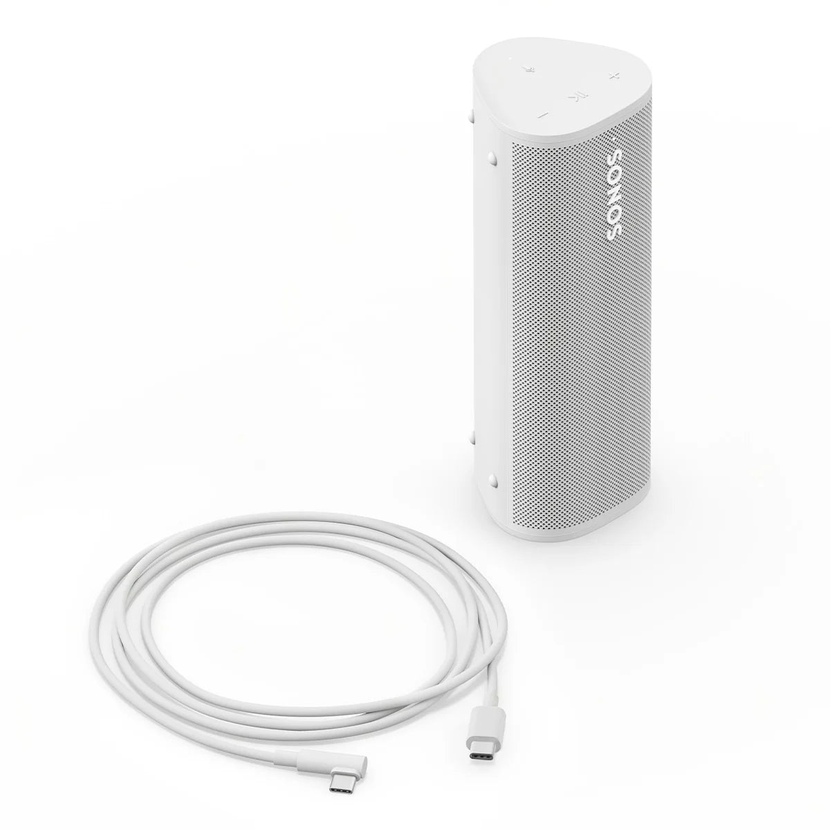2026 2025 Sonos Roam 2 – Enceinte Portable Bluetooth Blanche, Étanche IP67, Batterie 10 Heures, Wi-Fi et Bluetooth, Son Puissant et Polyvalent