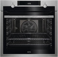 2026 AEG BEE435111M Four électrique multifonction, intégrable, nettoyage AquaClean, 9 fonctions, cuisson multi-niveaux, écran LCD tactile, ventilateur XXL, capacité 72 L, inox, classe A+