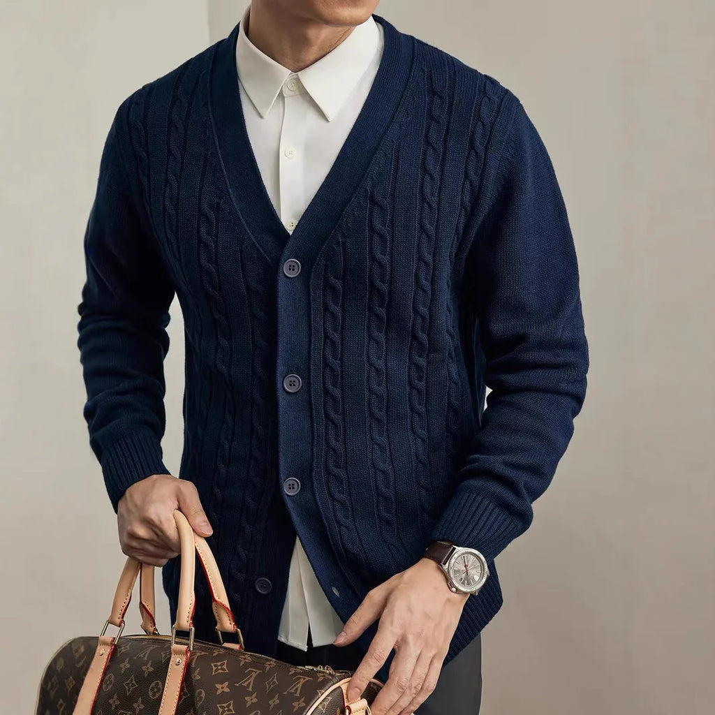 2026 Men's Casual Knitted Cardigan for Everyday Comfort and Style
