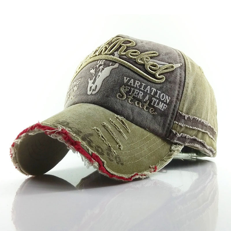 Casquette de baseball rétro en denim réglable décontracté style urbain unisexe