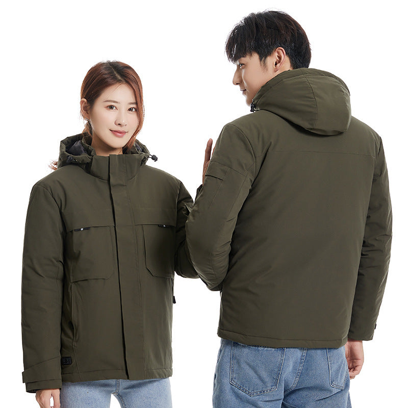 Veste chauffant padding chauffage intelligent rechargeable technology unisexe