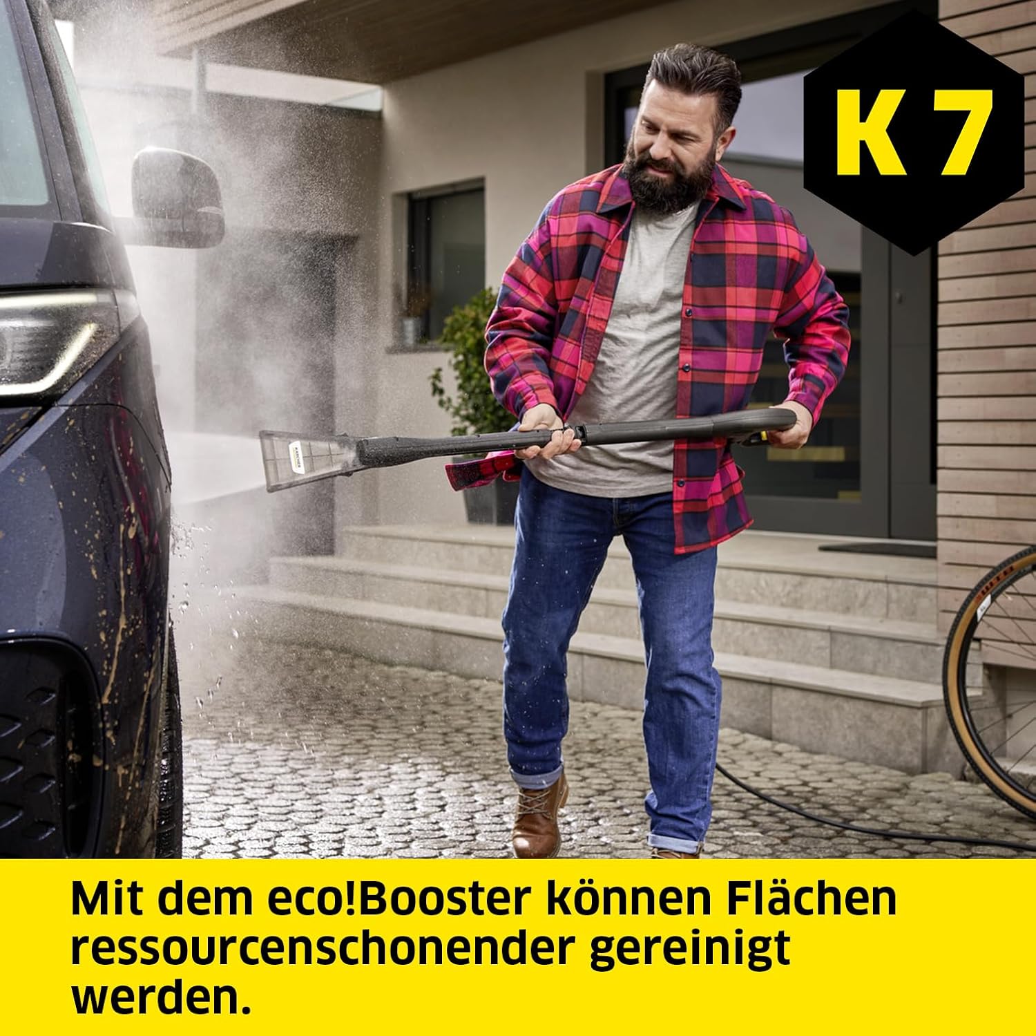 2026 Nettoyeur haute pression Karcher K 7 Premium Smart Control Flex Home - 180 bars - 600 L/h - connecté - tambour enrouleur - brosse terrasse