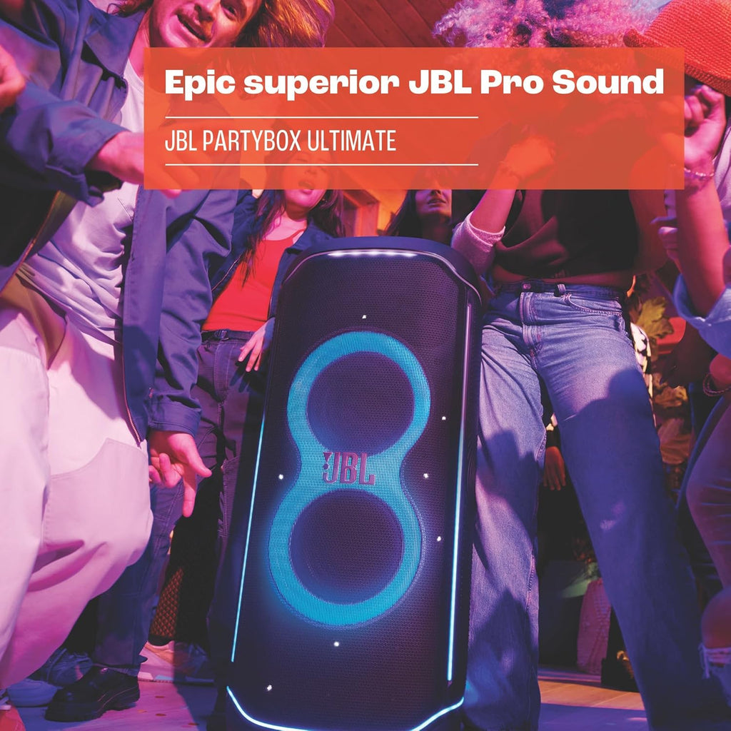 2026 PartyBox Club 120,Enceinte portable de soirée,poignée pliable ergonomique,jeu de lumières,12 heures d'autonomie,résistante aux éclaboussures IPX4,noir,Prise européenne (Type C) -