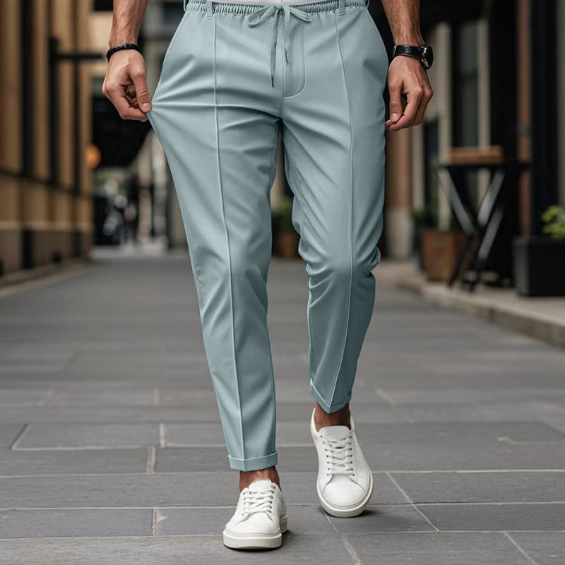 Pantalon coupe ajustée fuselé chic décontracté pour homme