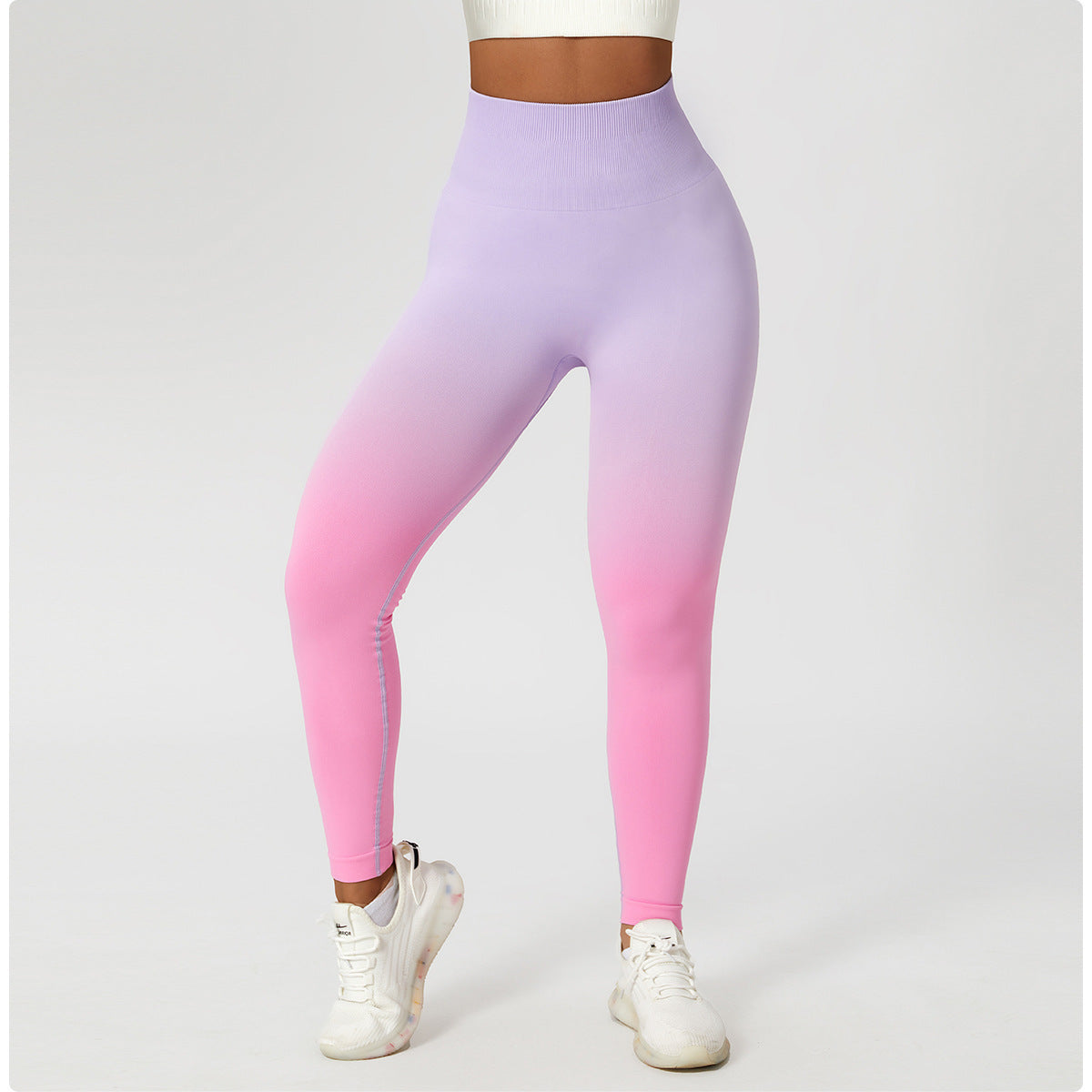 Women's Gradient High Waist Sports Leggings For Fitness Yoga Outdoor - LAKD London