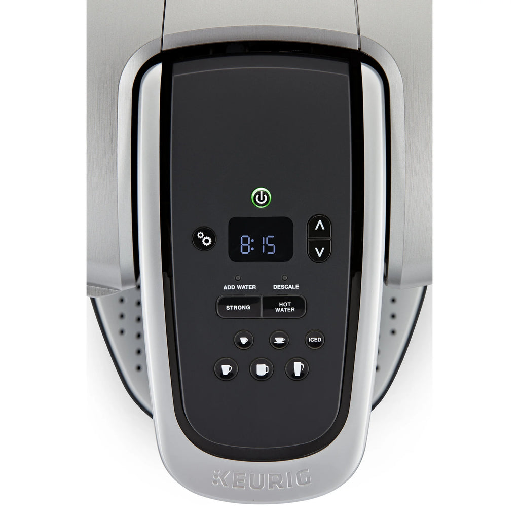 2026 2025 Keurig K-Elite – Machine à Café à Dosettes K-Cup à Portion Unique, Finition Brossée Slate, Programmable pour Café Chaud et Glacé
