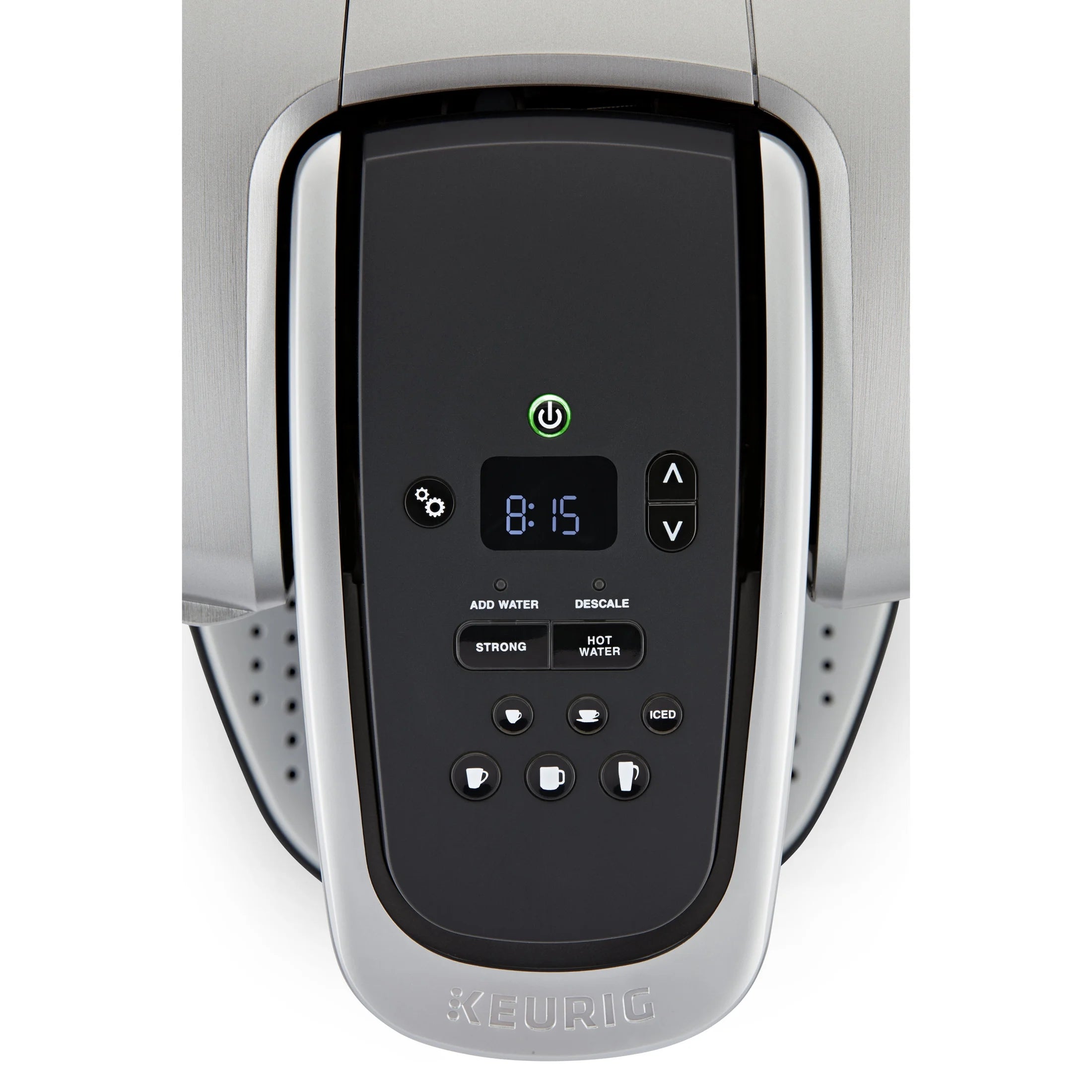 2026 2025 Keurig K-Elite – Machine à Café à Dosettes K-Cup à Portion Unique, Finition Brossée Slate, Programmable pour Café Chaud et Glacé