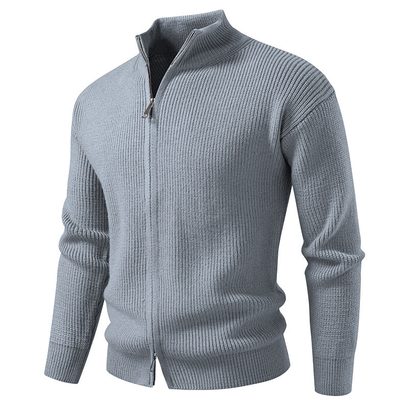 Gilet coupe ajustée en coton zip frontal fermeture pour homme